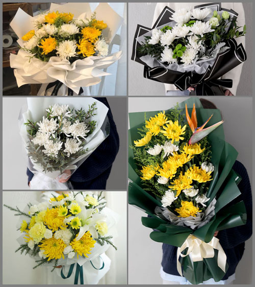 浙江省台州黄岩区北洋镇前蒋村白事花束代送